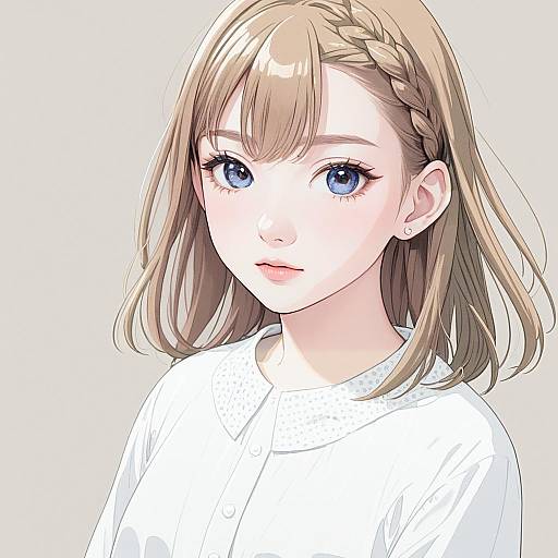 Illustration of Hanasato minori, project sekai in the style of Fukutarou (enji127)