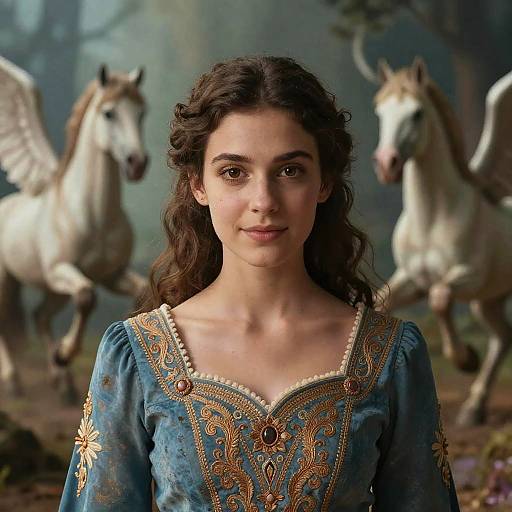 Queen of Fantasy Kingdom Realistic Photo