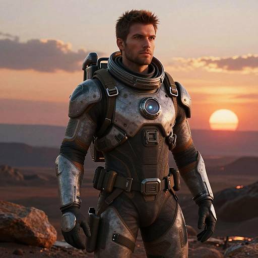 Ultra-Realistic Futuristic Explorer Portrait