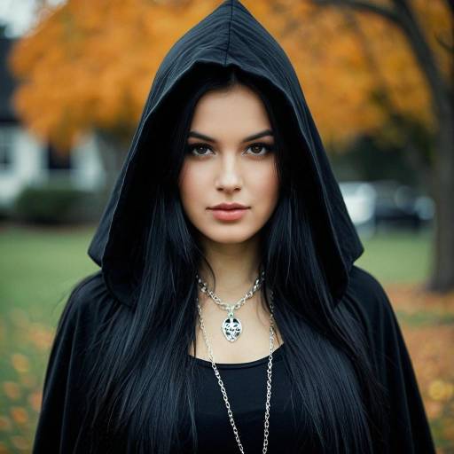 Realistic Halloween Costume Portrait of Girl