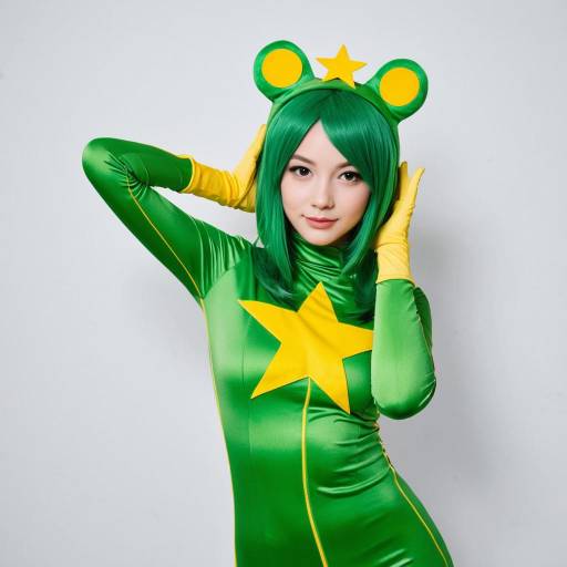 Vibrant Keroro Frog Cosplay Outfit Idea