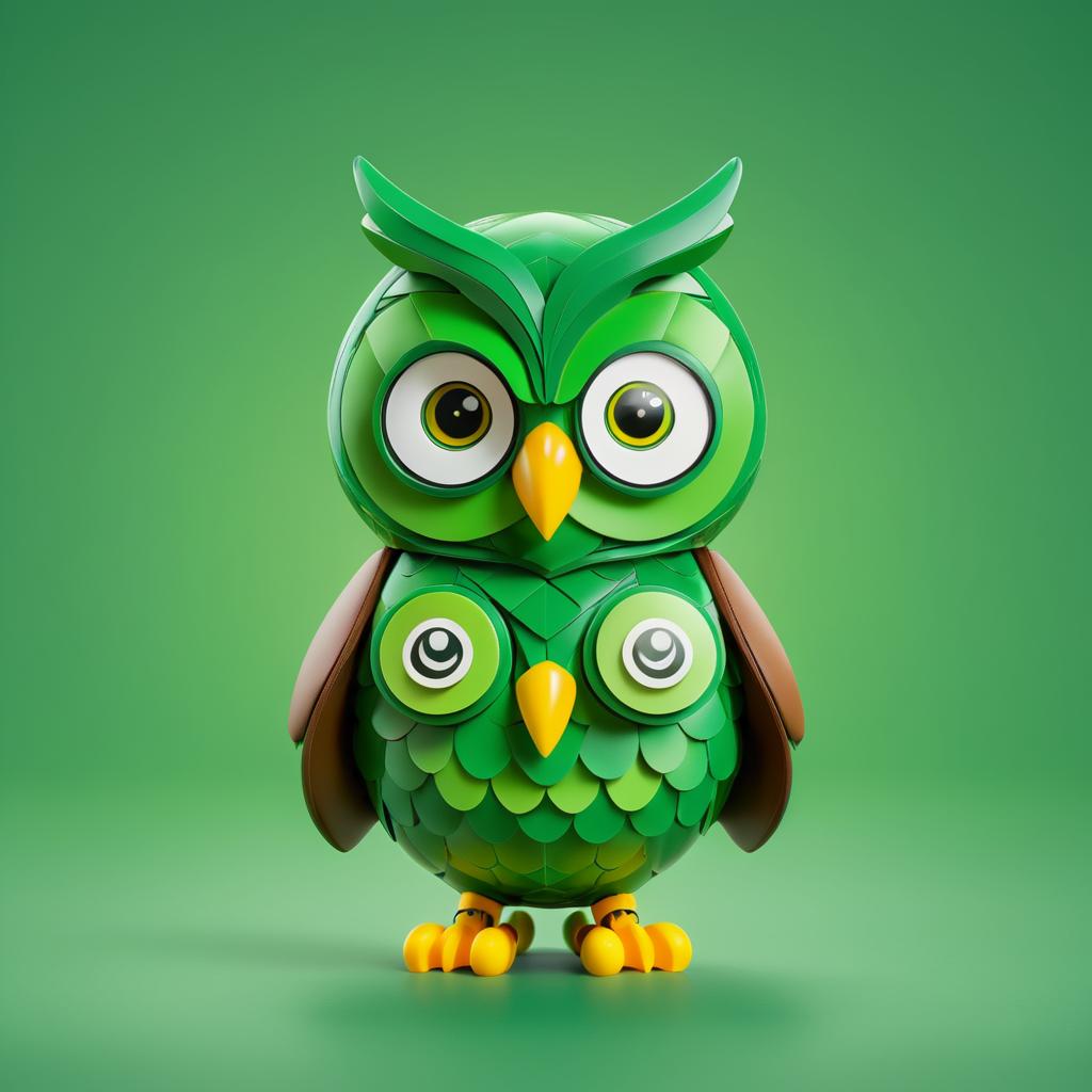 Customizable Wise Owl Minifigure Design