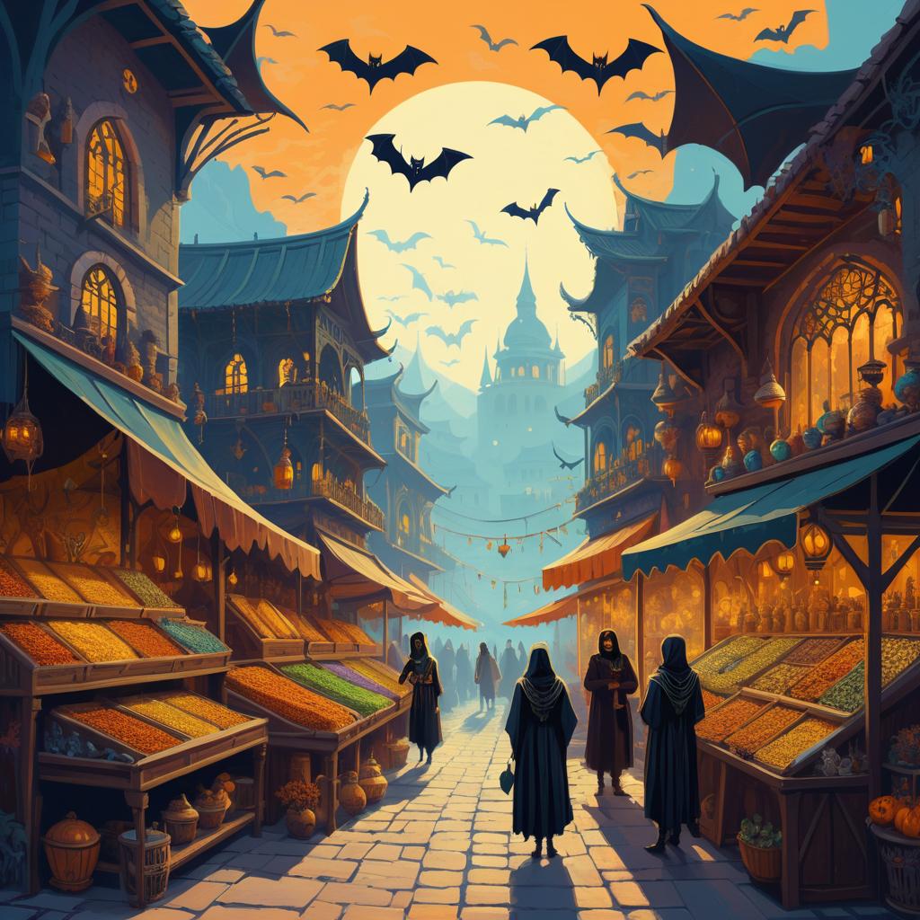 Enigmatic Bazaar: Skeletons and Bats