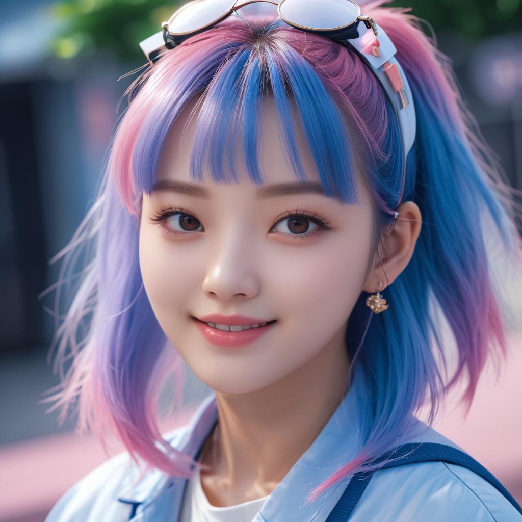 Ultra-Realistic Happy Korean Student Portrait