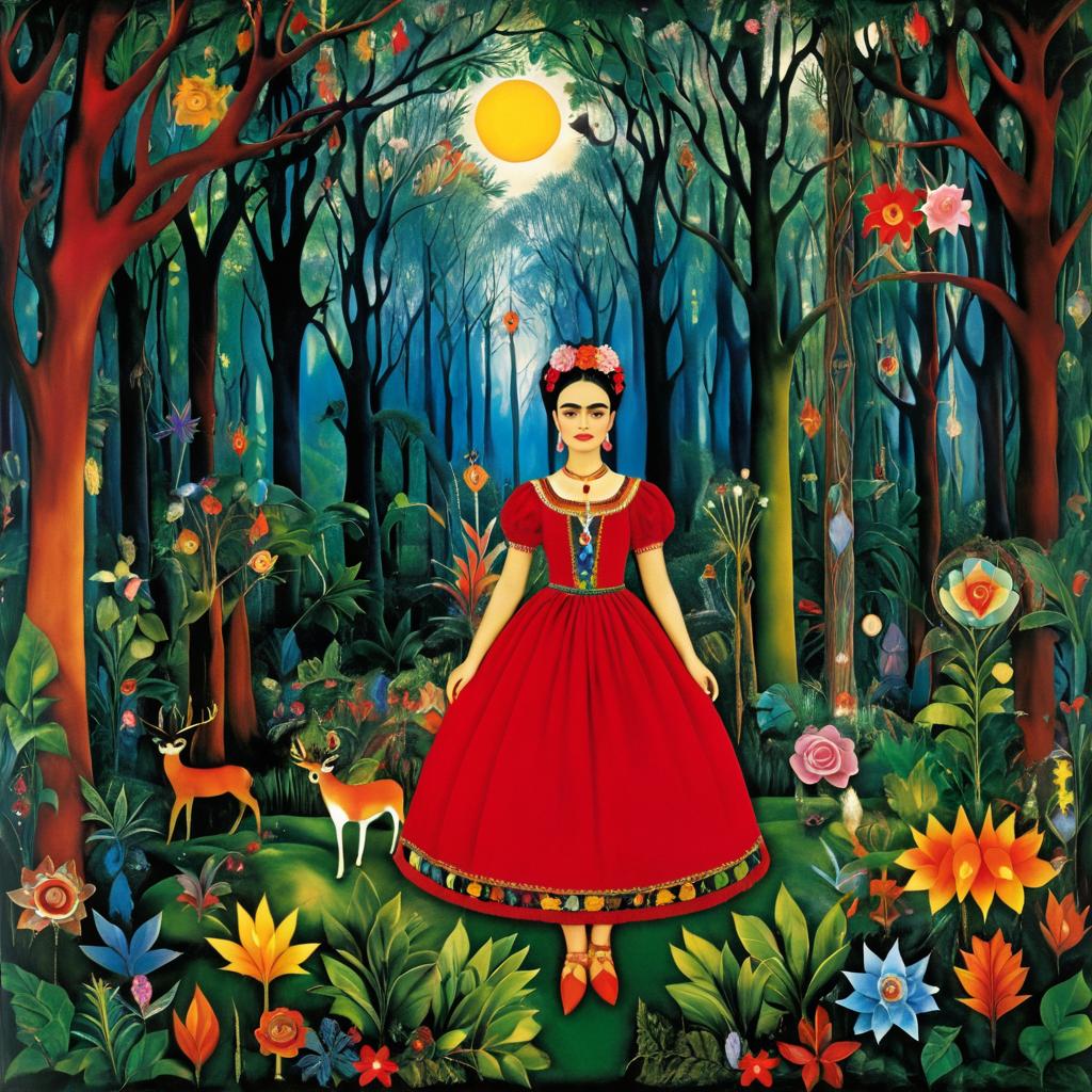 Frida Kahlo's Enchanted Magic Forest