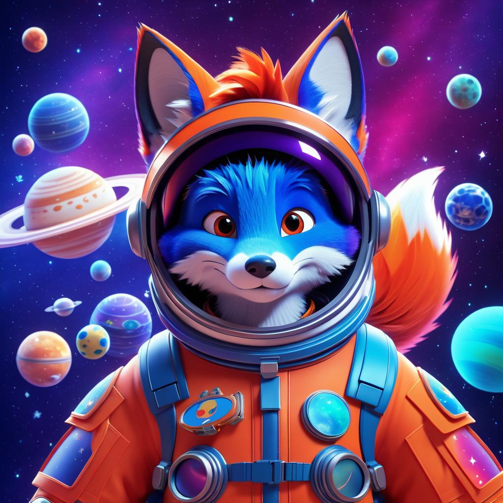 Vibrant Disney Pixar Space Fox Adventure