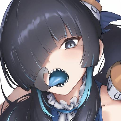 Illustration of Artemis of the blue, atelier live in the style of Mosha