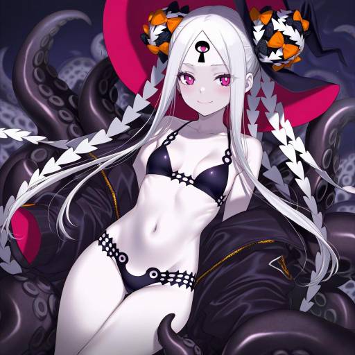 Illustration of Abigail williams (swimsuit foreigner) (first ascension) (fate), fate/grand order in the style of Kippu