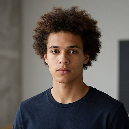 Stylish Afro European Man Portrait