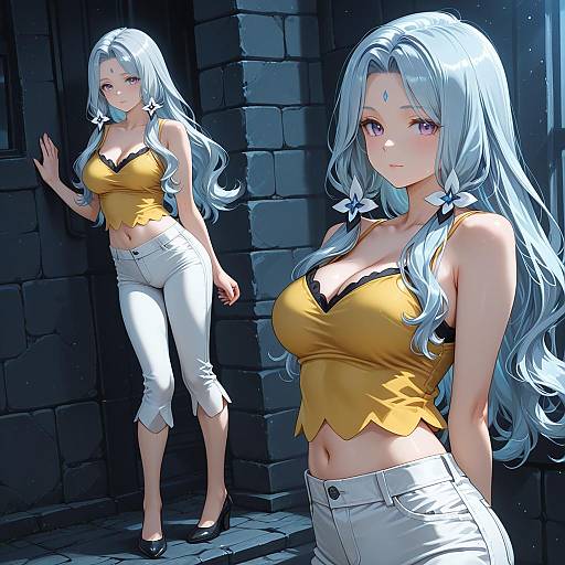 Illustration of Karen (pokemon), pokemon in the style of Oda takayuki