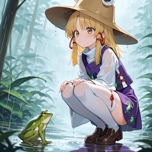 Moriya Suwako in the Rainy Frog Theme