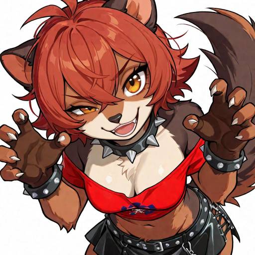 Punk Tasmanian Devil Girl Portrait