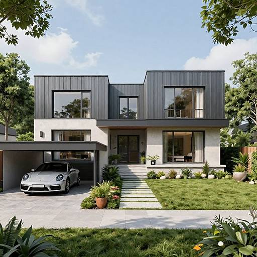 Chibi Modern Large Family House Plan