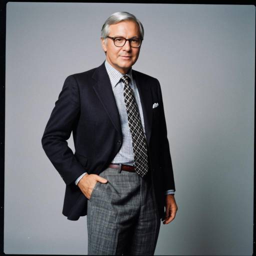Middle-aged Man in Classic 1970s Business Attire
