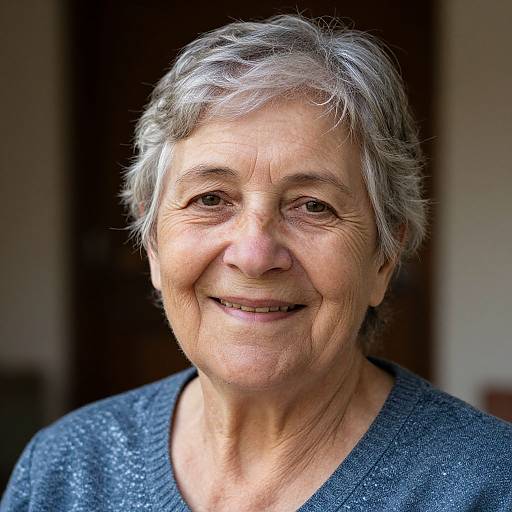 Smiling Elderly Woman Portrait