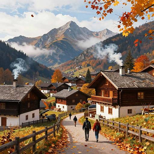 Autumn Mountain Village Retreat
