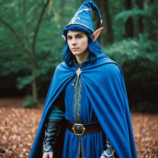 Fantasy Blue Elf Costume Character Design