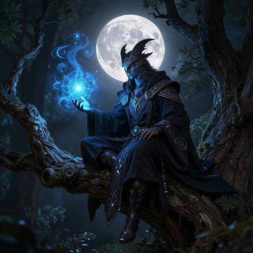 DnD Owlin Wizard Casting Spell