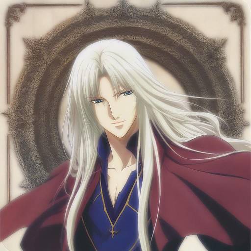 Illustration of Alucard (castlevania), castlevania (series) in the style of Ikeda kazumi