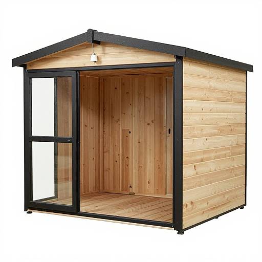 Rustic Village Shed Cabin Scene