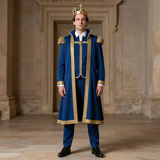 European King in Blue and Gold