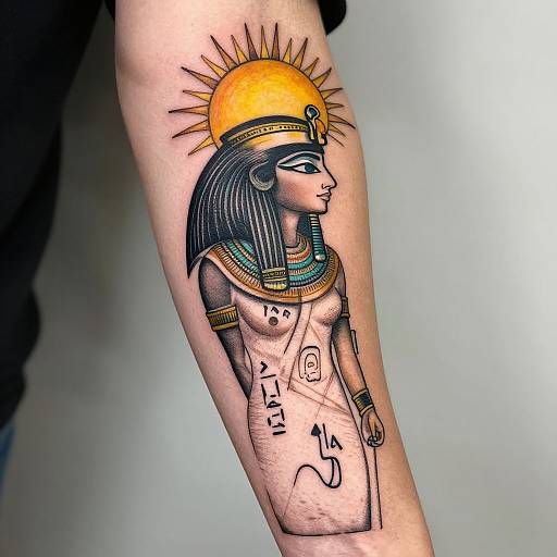 Egyptian Goddess Isis Tattoo Sleeve