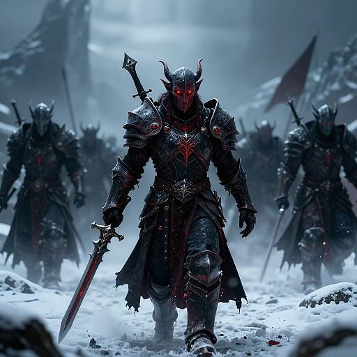 Blood Elf Death Knight Leading Undead