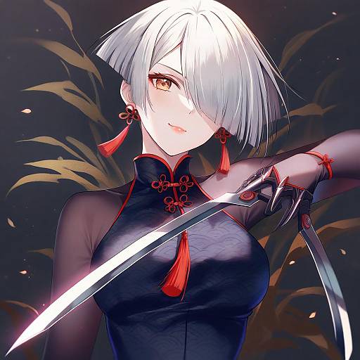 Illustration of A.k.i. (street fighter), street fighter in the style of Sousouman