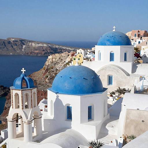 Sunny Greek Island Village Photography