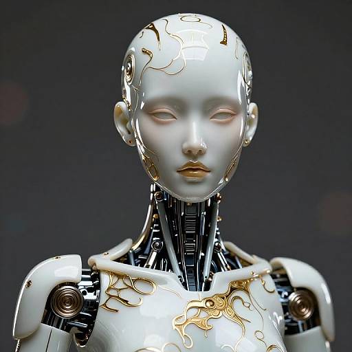 Hyper Maximalist Disintegrating Female Robot