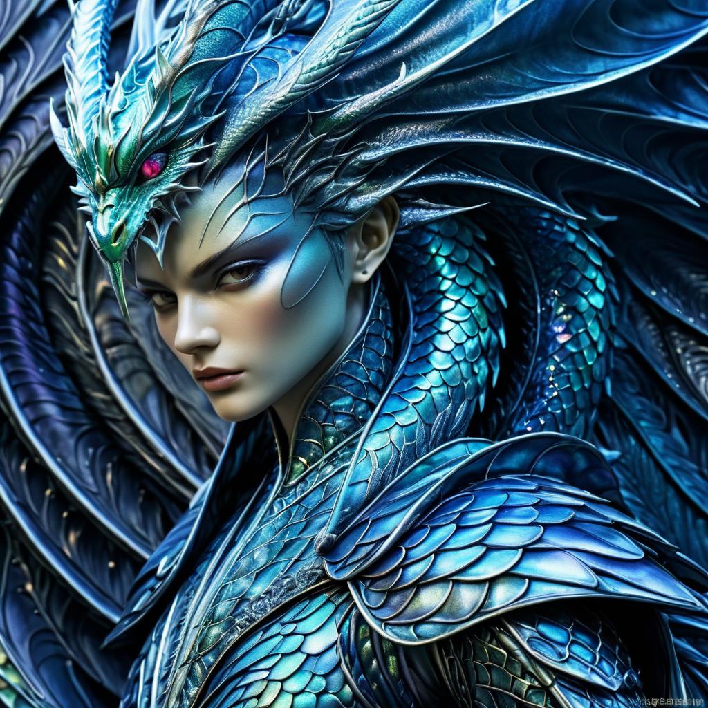 Stunning Dragon Humanization in Fantasy Art