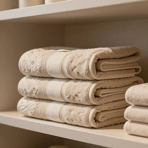 Soft Natural Foutah Towels Display