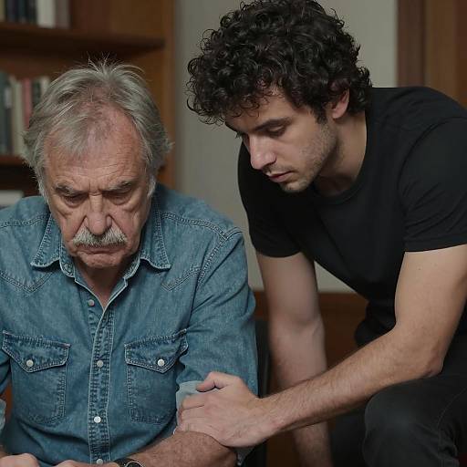 Intense Connection Between Two Men