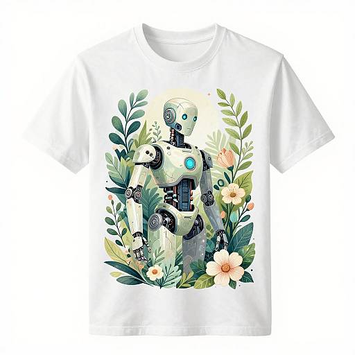 Robotic Nature AI T-Shirt Design