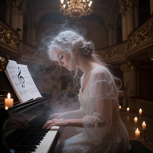 Ethereal Ghostly Piano Composition