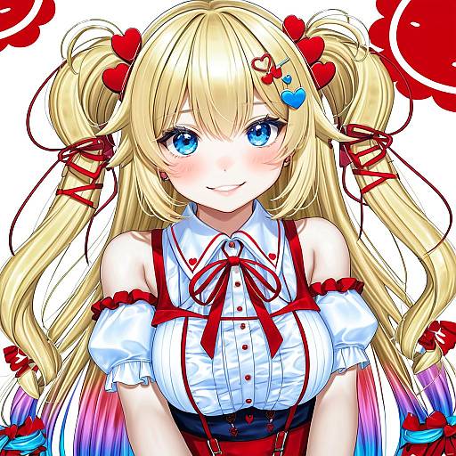 Illustration of Haaton (akai haato), hololive in the style of Kibisake