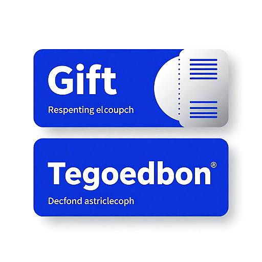 Modern Minimalistic Gift Coupon Design