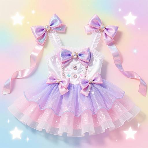 Kawaii Magical Girl Sparkling Outfit