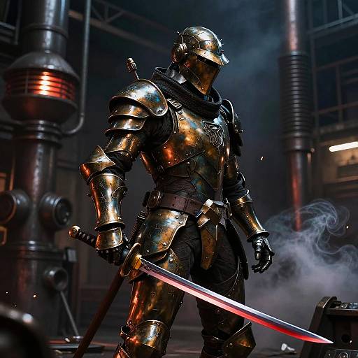 Steampunk Assassin in Twisted Factory