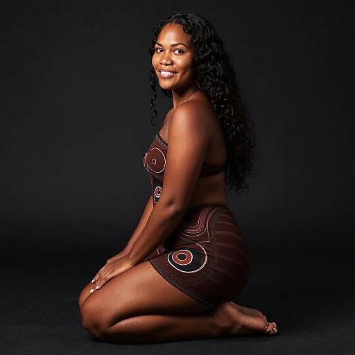 Pacific Islander Woman Portrait, Artistic Style