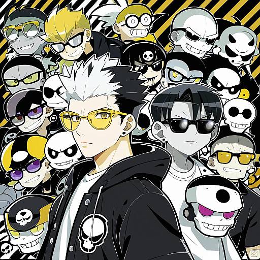 Illustration of Guzma (pokemon), pokemon in the style of Kanekiyo miwa