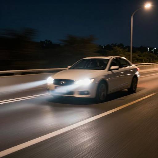 Night Speed: Light Streaks Motion