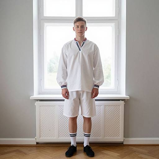 Swedish National Costume Male Portrait