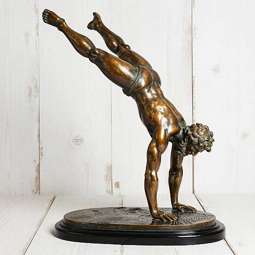 Bronze Sculpture of Acrobat Man
