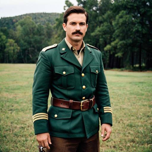 Man in Military Uniform Outdoors