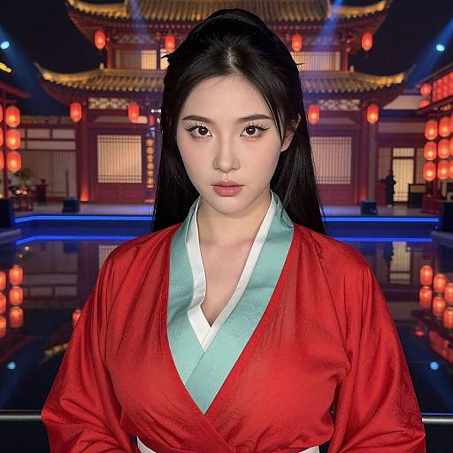 Realistic Mulan Costume Portrait