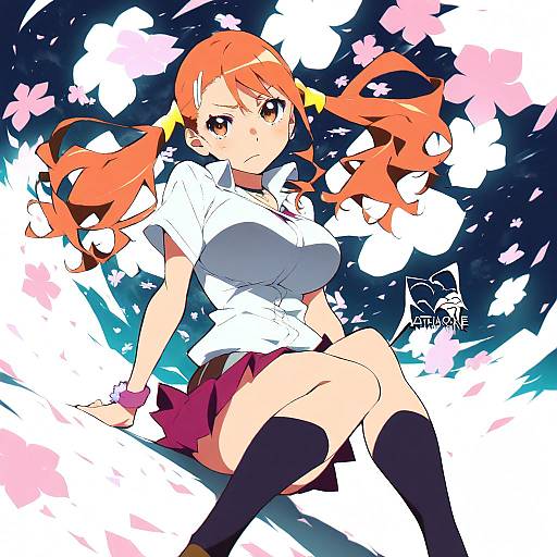 Illustration of Anjou naruko, ano hi mita hana no namae wo bokutachi wa mada shiranai. in the style of Aetherion