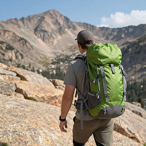 Ultra Realistic Pixar-Style Man Hiking