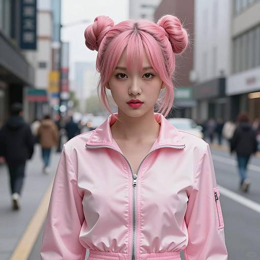 Urban Pink Ladies Costume Photography