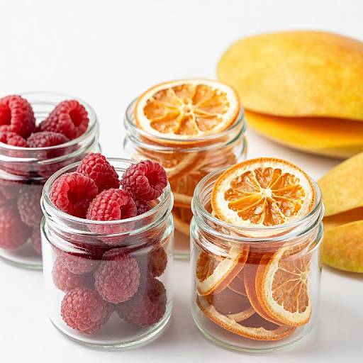 Assorted Dried Fruits in Jars